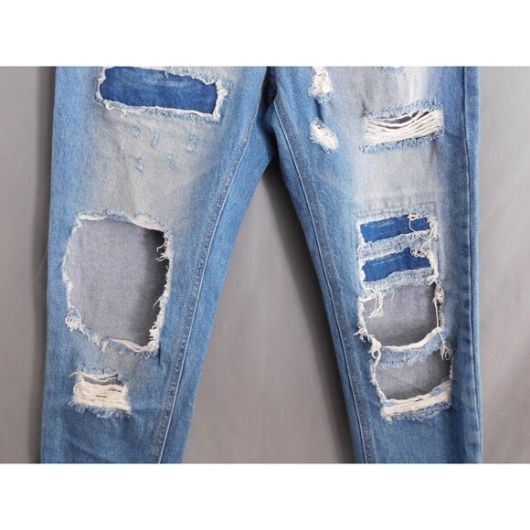 Cello Jeans Women's Distressed Blue Denim Juniors Jeans Size 3 - Picture 4 of 12